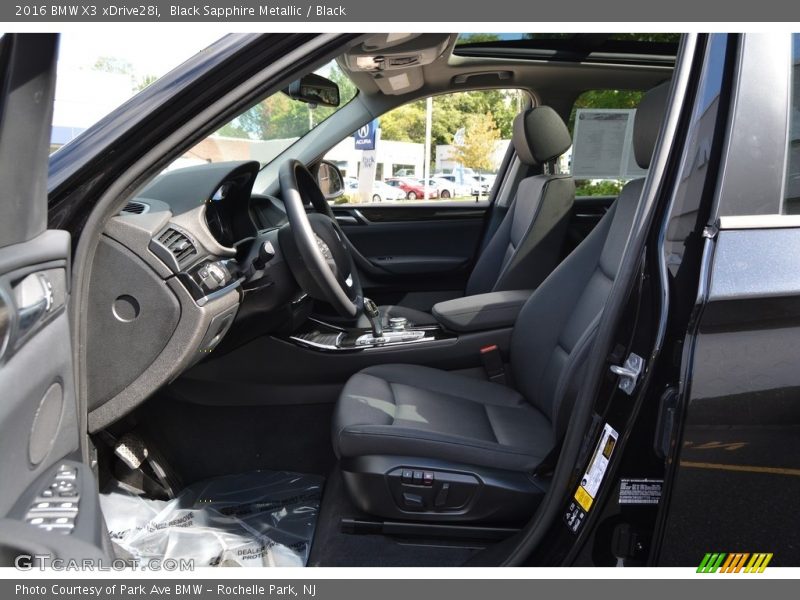 Black Sapphire Metallic / Black 2016 BMW X3 xDrive28i