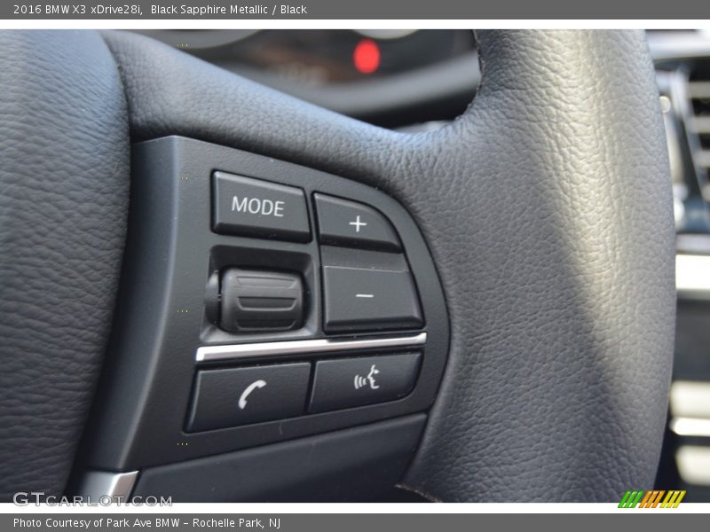 Black Sapphire Metallic / Black 2016 BMW X3 xDrive28i