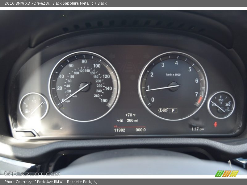 Black Sapphire Metallic / Black 2016 BMW X3 xDrive28i