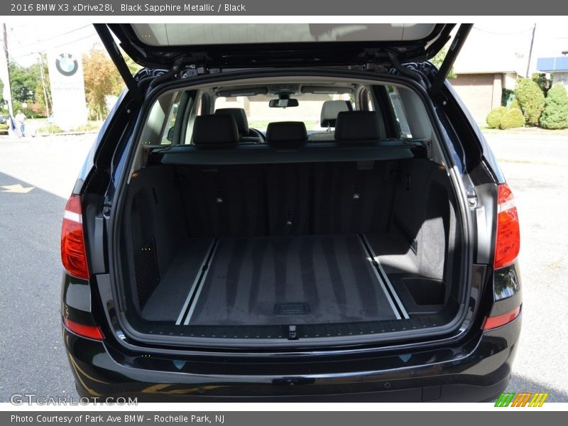 Black Sapphire Metallic / Black 2016 BMW X3 xDrive28i