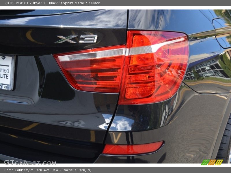 Black Sapphire Metallic / Black 2016 BMW X3 xDrive28i