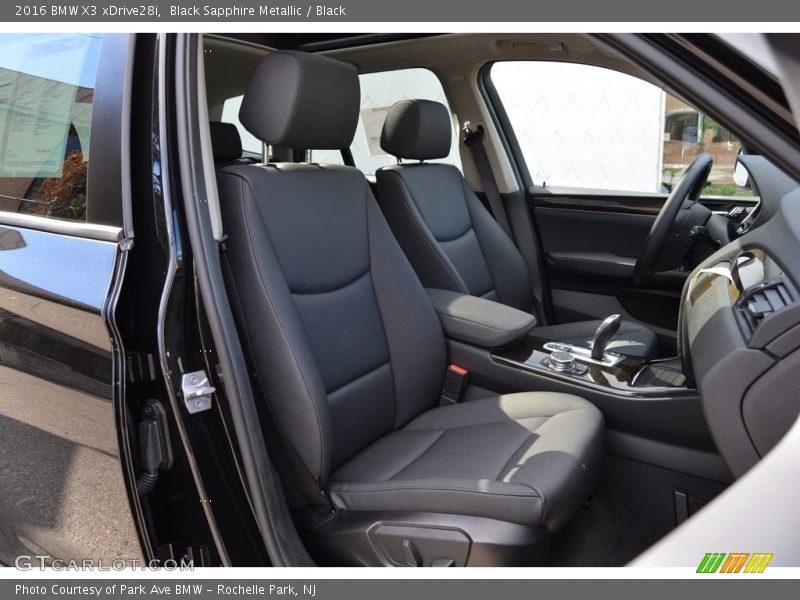 Black Sapphire Metallic / Black 2016 BMW X3 xDrive28i