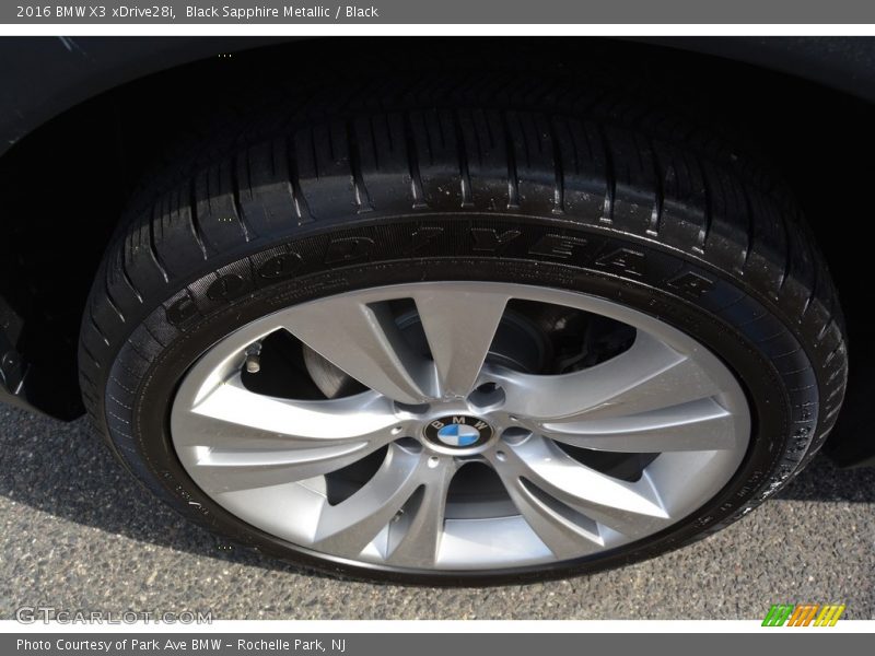 Black Sapphire Metallic / Black 2016 BMW X3 xDrive28i