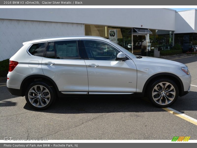 Glacier Silver Metallic / Black 2016 BMW X3 xDrive28i