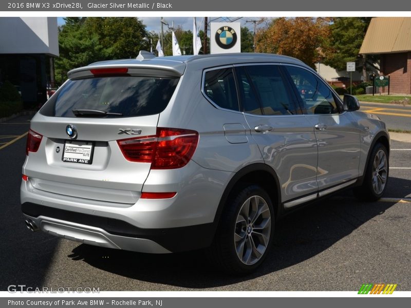 Glacier Silver Metallic / Black 2016 BMW X3 xDrive28i