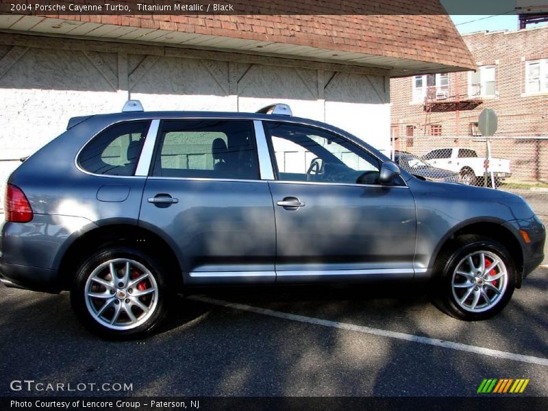 Titanium Metallic / Black 2004 Porsche Cayenne Turbo