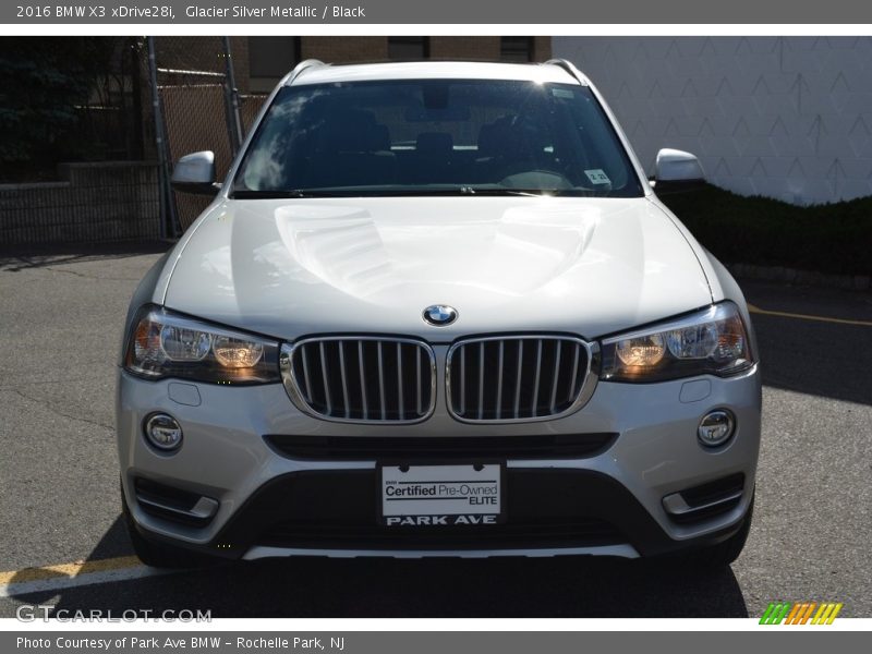 Glacier Silver Metallic / Black 2016 BMW X3 xDrive28i