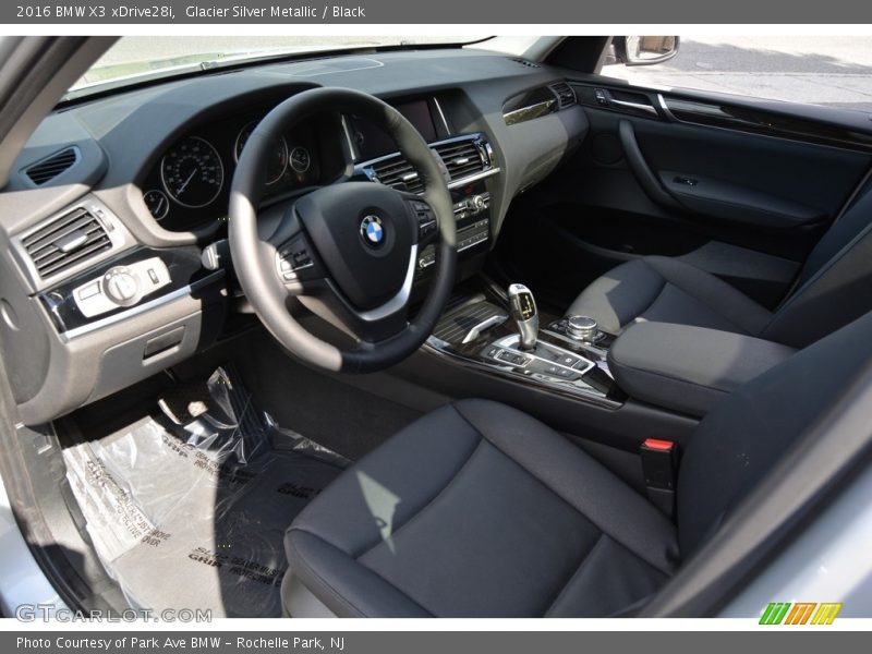 Glacier Silver Metallic / Black 2016 BMW X3 xDrive28i