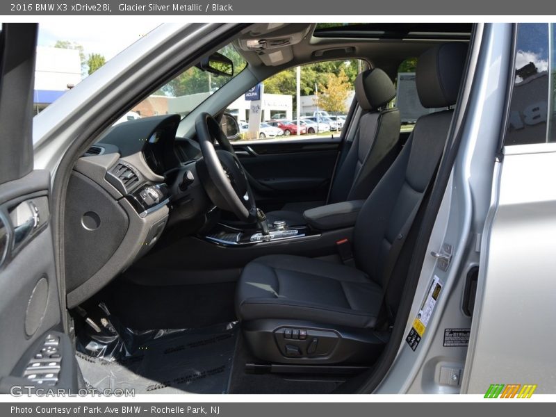 Glacier Silver Metallic / Black 2016 BMW X3 xDrive28i