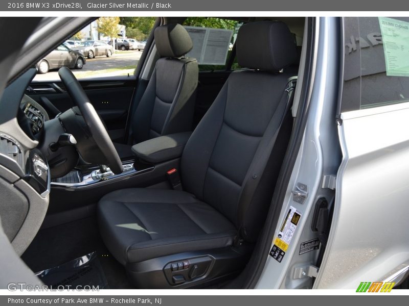 Glacier Silver Metallic / Black 2016 BMW X3 xDrive28i