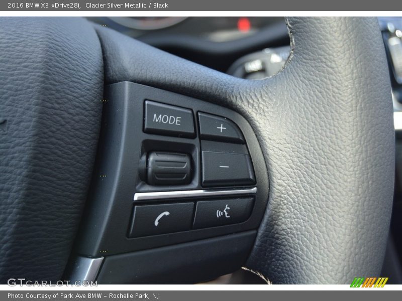 Glacier Silver Metallic / Black 2016 BMW X3 xDrive28i