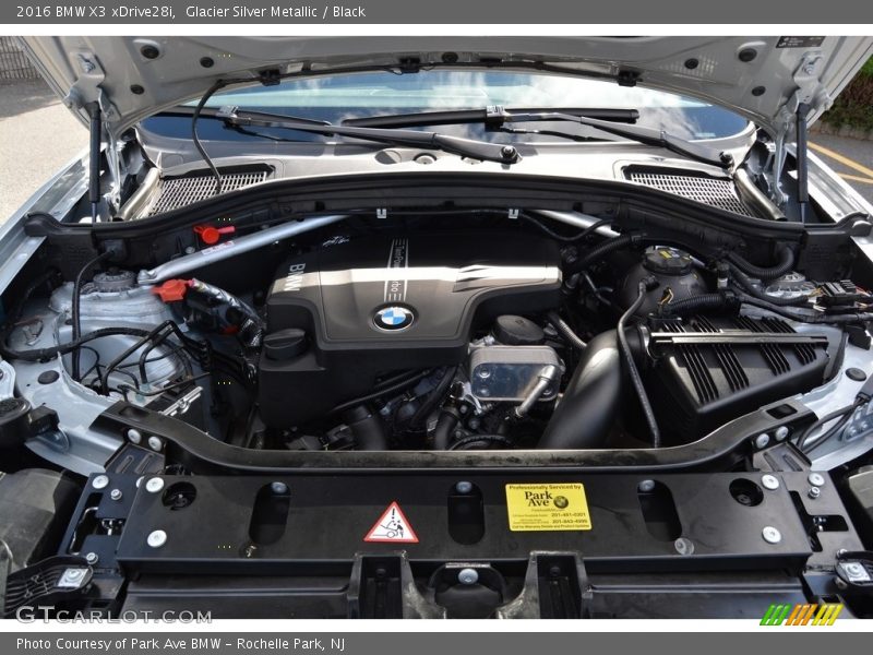 Glacier Silver Metallic / Black 2016 BMW X3 xDrive28i