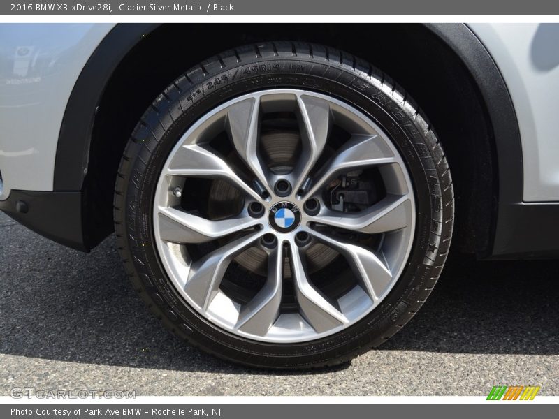 Glacier Silver Metallic / Black 2016 BMW X3 xDrive28i
