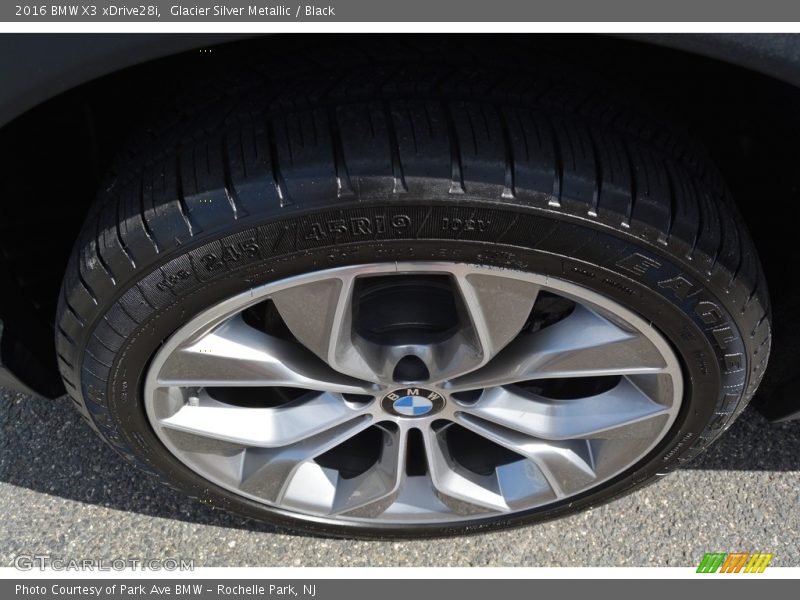 Glacier Silver Metallic / Black 2016 BMW X3 xDrive28i