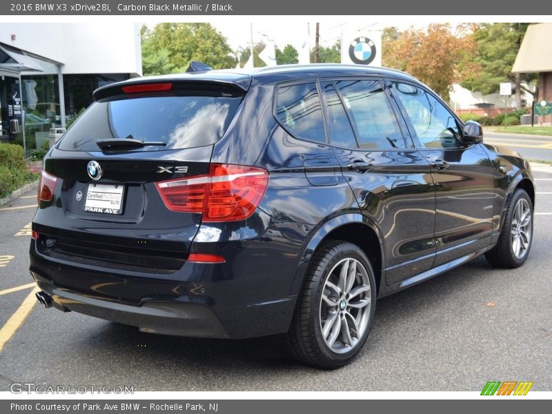 Carbon Black Metallic / Black 2016 BMW X3 xDrive28i