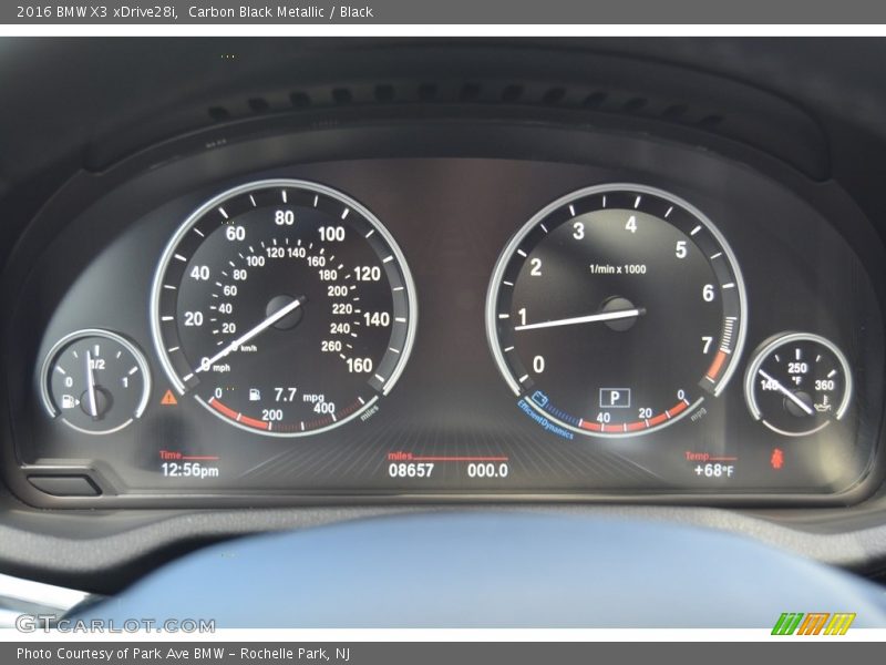 Carbon Black Metallic / Black 2016 BMW X3 xDrive28i