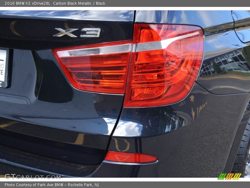 Carbon Black Metallic / Black 2016 BMW X3 xDrive28i