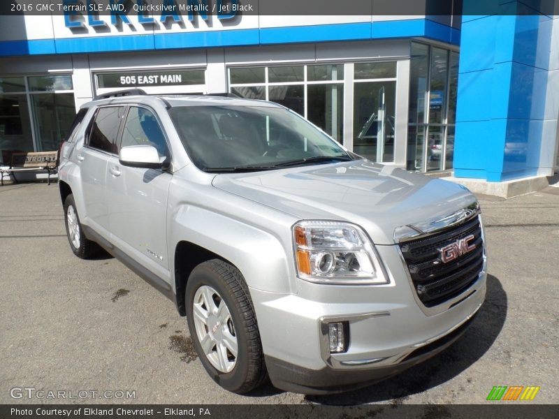 Quicksilver Metallic / Jet Black 2016 GMC Terrain SLE AWD
