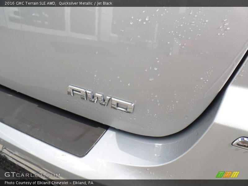 Quicksilver Metallic / Jet Black 2016 GMC Terrain SLE AWD