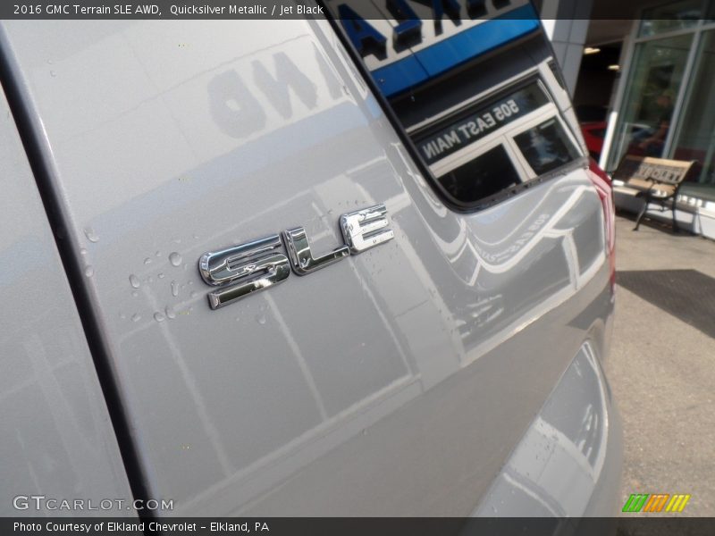 Quicksilver Metallic / Jet Black 2016 GMC Terrain SLE AWD