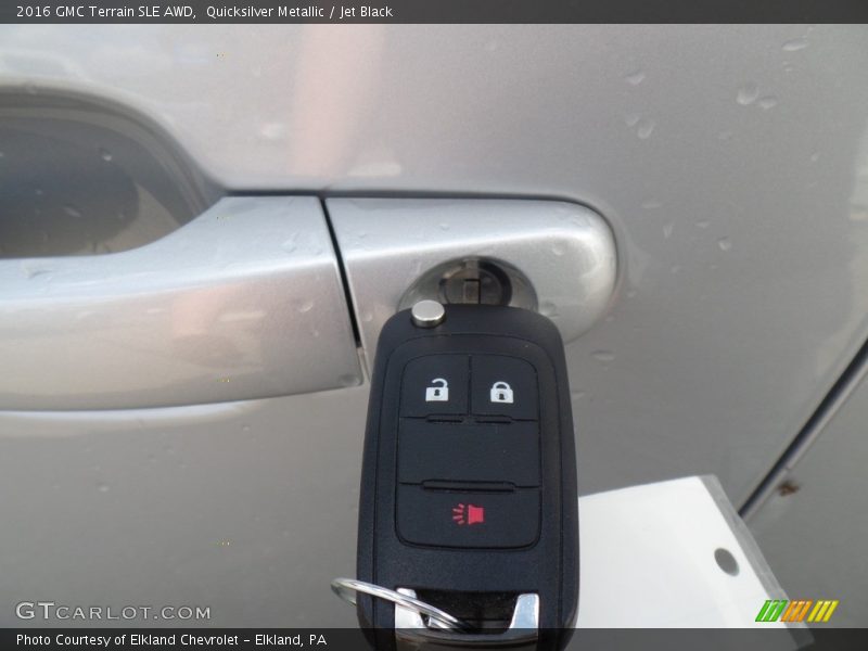 Quicksilver Metallic / Jet Black 2016 GMC Terrain SLE AWD