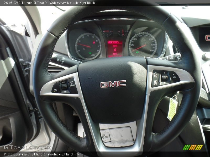Quicksilver Metallic / Jet Black 2016 GMC Terrain SLE AWD