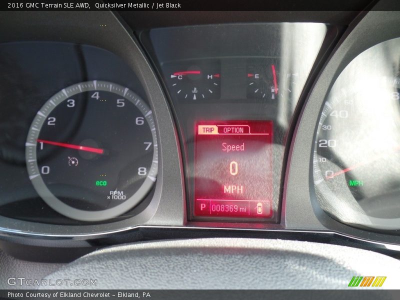 Quicksilver Metallic / Jet Black 2016 GMC Terrain SLE AWD