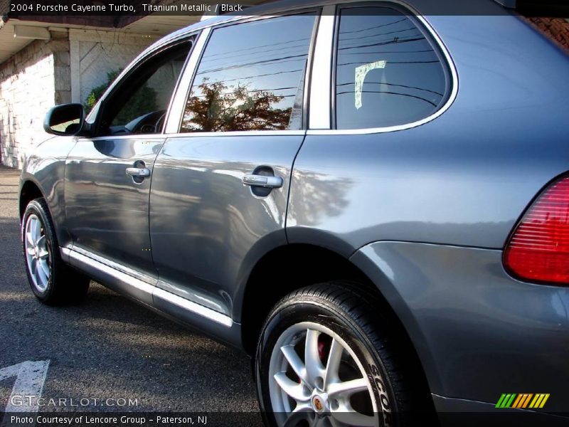 Titanium Metallic / Black 2004 Porsche Cayenne Turbo
