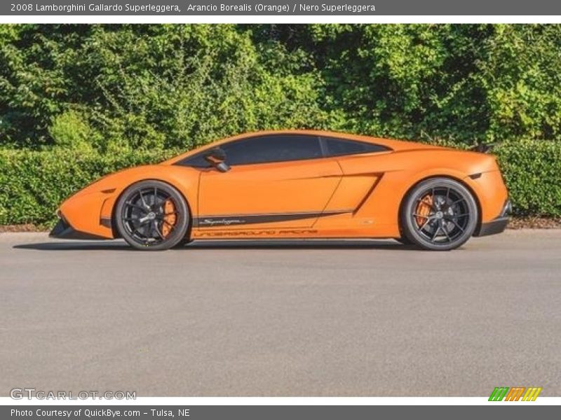 Arancio Borealis (Orange) / Nero Superleggera 2008 Lamborghini Gallardo Superleggera