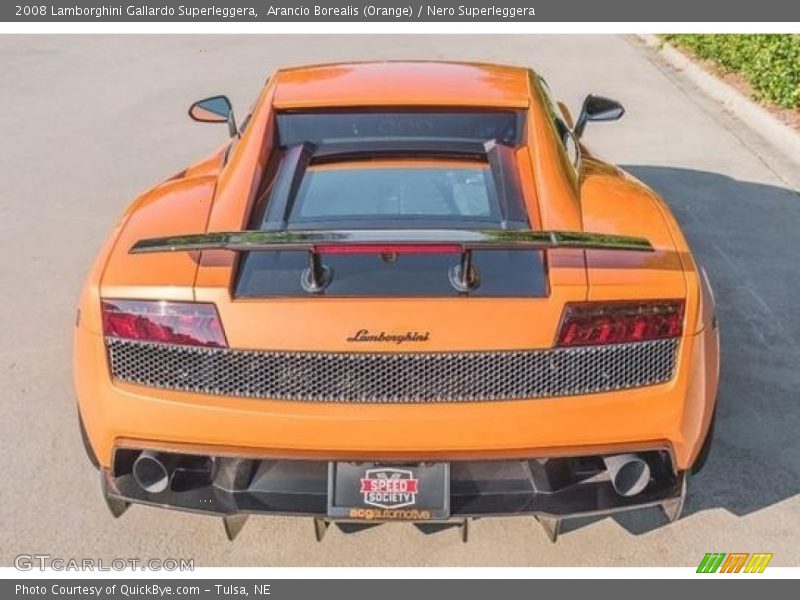 Arancio Borealis (Orange) / Nero Superleggera 2008 Lamborghini Gallardo Superleggera