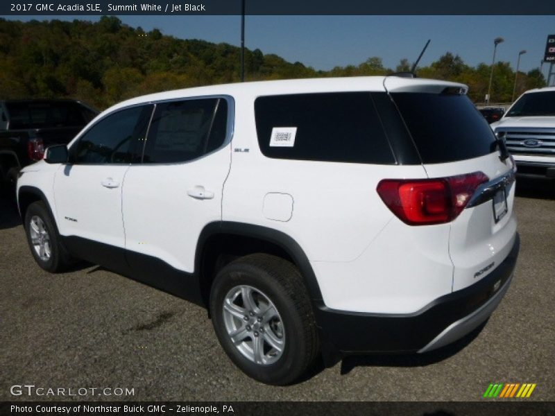 Summit White / Jet Black 2017 GMC Acadia SLE