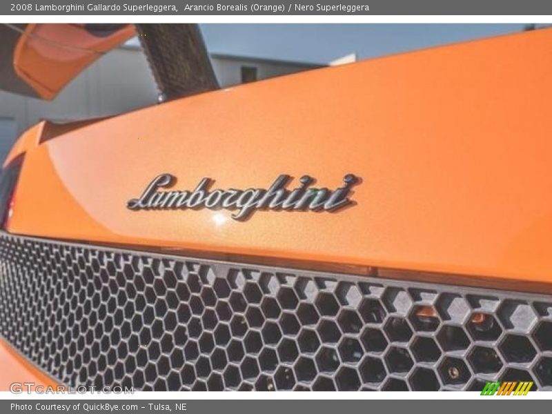 Arancio Borealis (Orange) / Nero Superleggera 2008 Lamborghini Gallardo Superleggera