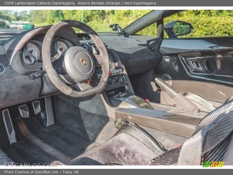 Arancio Borealis (Orange) / Nero Superleggera 2008 Lamborghini Gallardo Superleggera