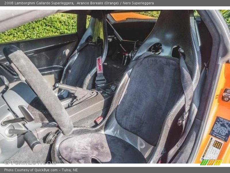 Arancio Borealis (Orange) / Nero Superleggera 2008 Lamborghini Gallardo Superleggera