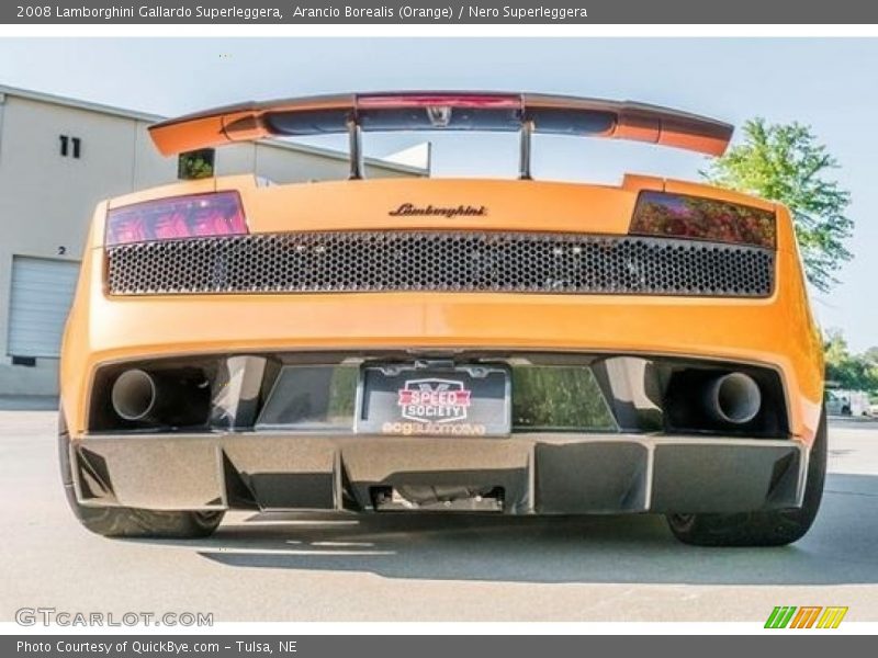 Arancio Borealis (Orange) / Nero Superleggera 2008 Lamborghini Gallardo Superleggera