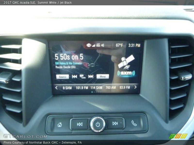 Summit White / Jet Black 2017 GMC Acadia SLE