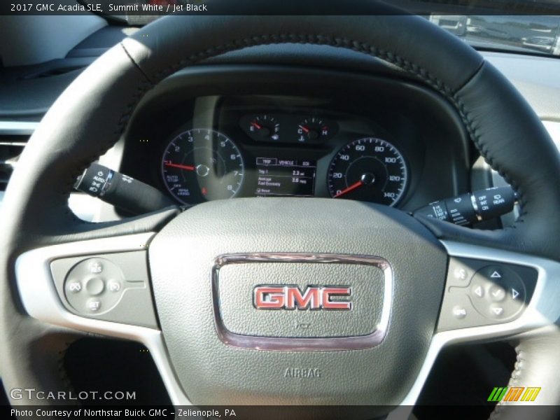 Summit White / Jet Black 2017 GMC Acadia SLE