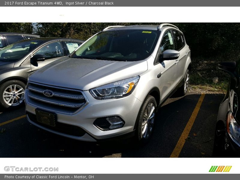 Ingot Silver / Charcoal Black 2017 Ford Escape Titanium 4WD