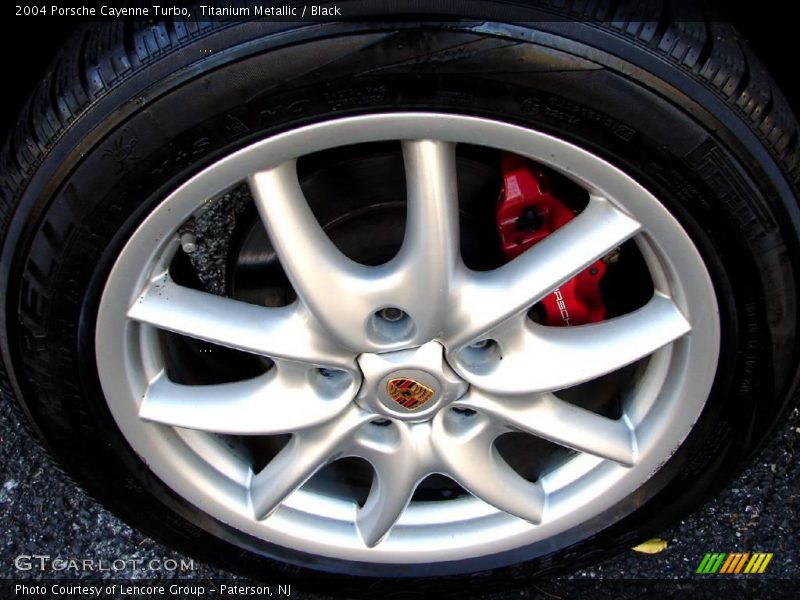 Titanium Metallic / Black 2004 Porsche Cayenne Turbo