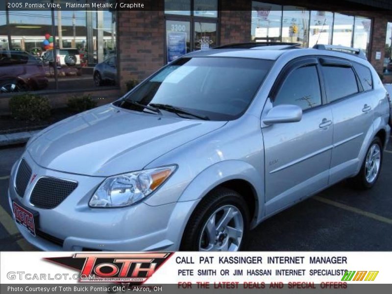 Platinum Metallic / Graphite 2005 Pontiac Vibe