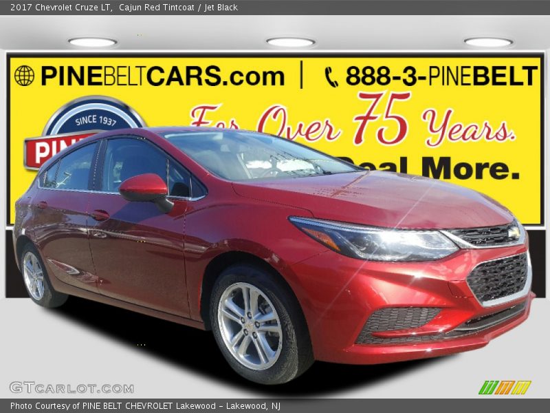 Cajun Red Tintcoat / Jet Black 2017 Chevrolet Cruze LT
