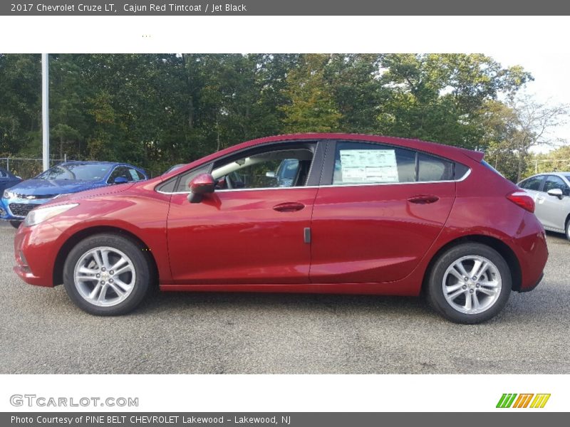 Cajun Red Tintcoat / Jet Black 2017 Chevrolet Cruze LT