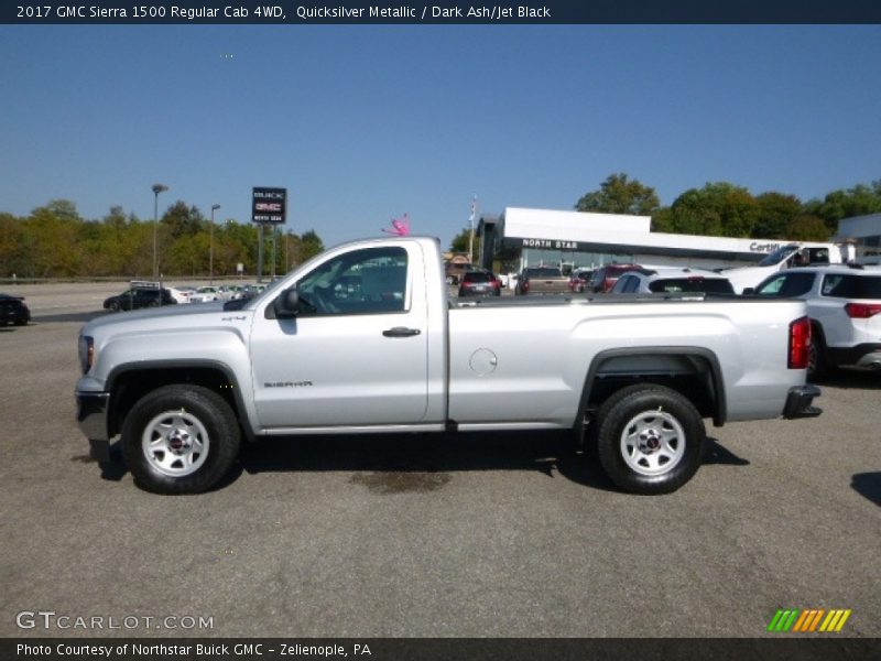 Quicksilver Metallic / Dark Ash/Jet Black 2017 GMC Sierra 1500 Regular Cab 4WD
