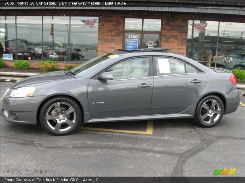 Dark Steel Gray Metallic / Light Taupe 2009 Pontiac G6 GXP Sedan