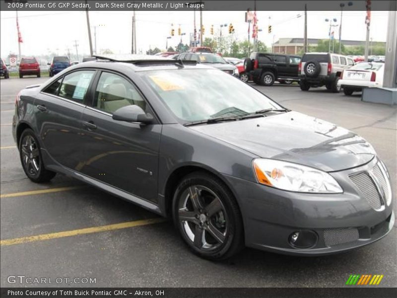 Dark Steel Gray Metallic / Light Taupe 2009 Pontiac G6 GXP Sedan