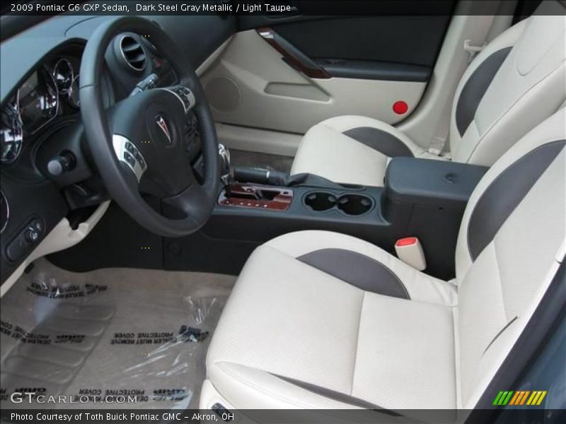 Dark Steel Gray Metallic / Light Taupe 2009 Pontiac G6 GXP Sedan