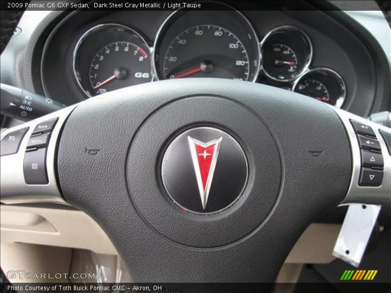 Dark Steel Gray Metallic / Light Taupe 2009 Pontiac G6 GXP Sedan