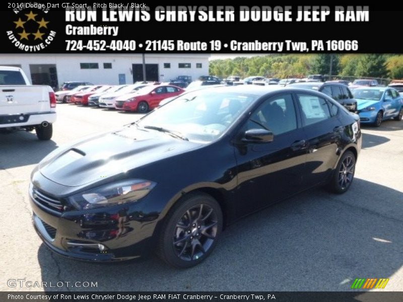 Pitch Black / Black 2016 Dodge Dart GT Sport