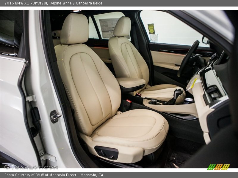 Front Seat of 2016 X1 xDrive28i