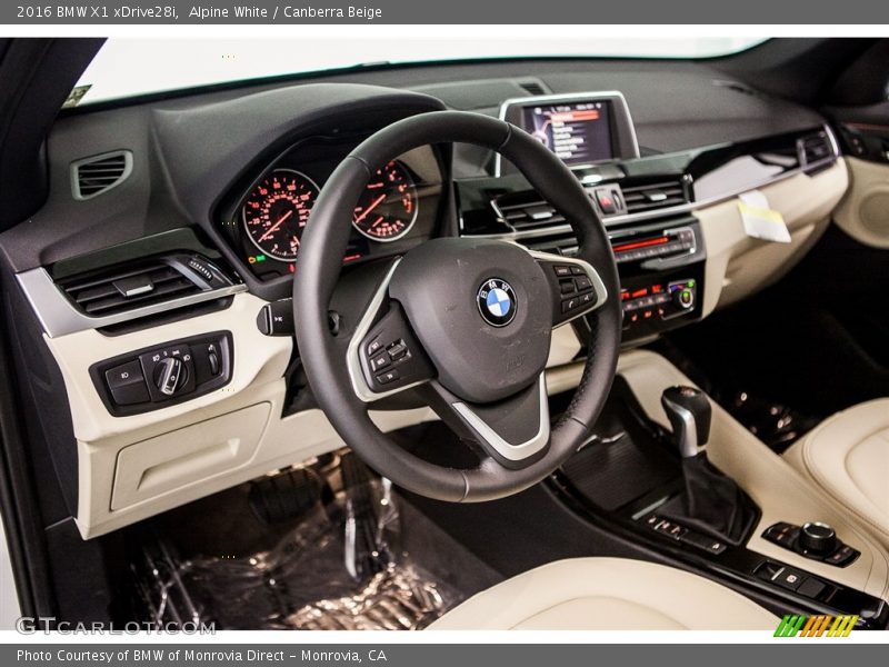 Alpine White / Canberra Beige 2016 BMW X1 xDrive28i
